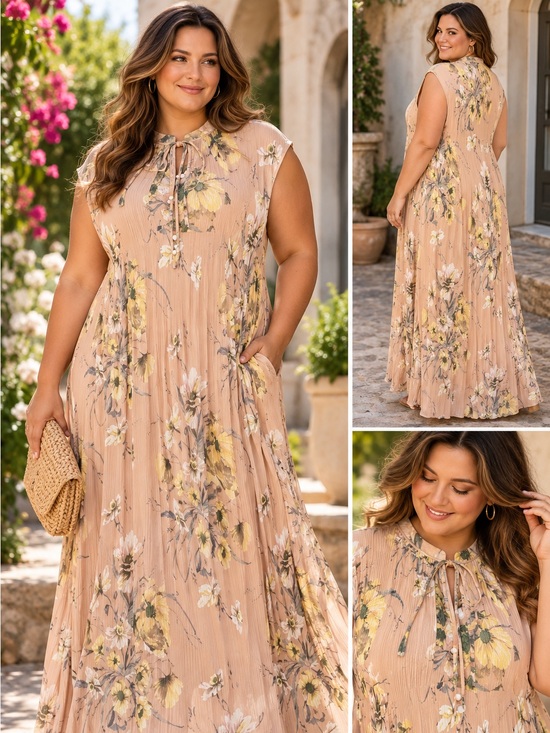 H&M Dresses & Skirts - H&M Floral Maxi Dress in Pink Size 18 NWT